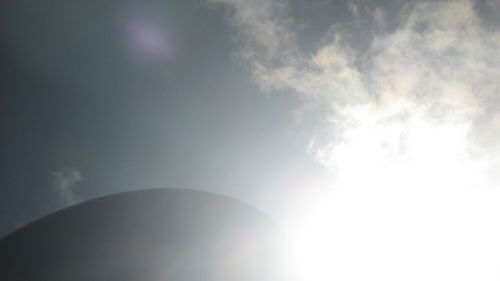 Low angle view of cloudy sky