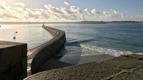 Scenic view of sea against sky