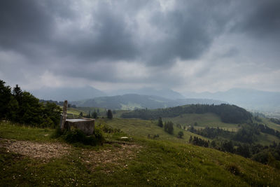 Scenic view of landscape against sky