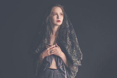 Portrait of young woman