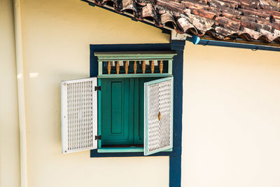 Open window of residential building