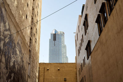 Low angle view of buildings against sky