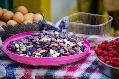 Close-up of fruits for sale in market