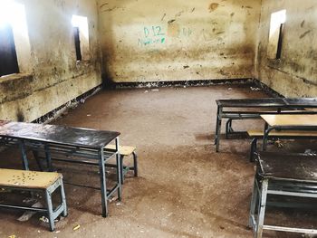 View of illuminated room