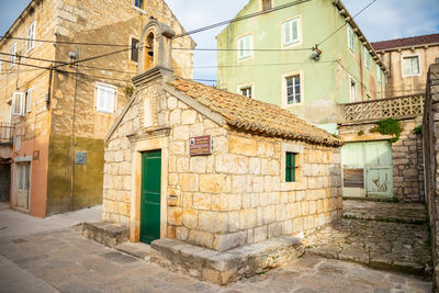 View of old building in city