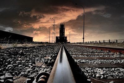 View of road against cloudy sky