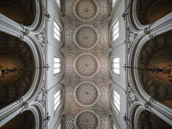 Low angle view of ceiling of building