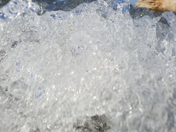 Full frame shot of frozen water