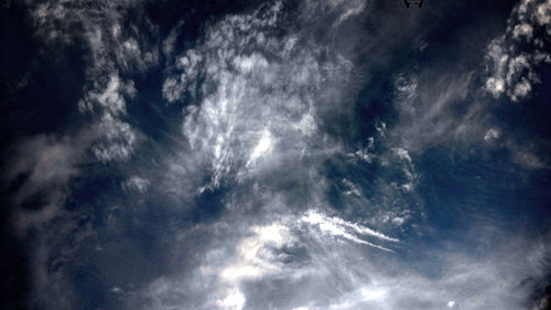 Low angle view of cloudy sky