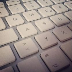 Close-up of computer keyboard