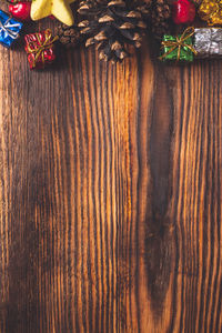 Close-up of wooden table