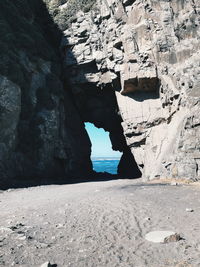 Rock formations at seaside