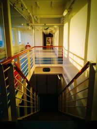 Empty corridor of building