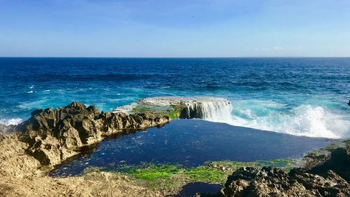 Scenic view of sea against sky