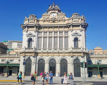 Low angle view of historic building