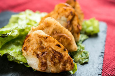 Close-up of food in plate