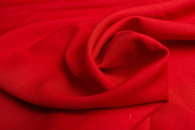 Full frame shot of red fabric