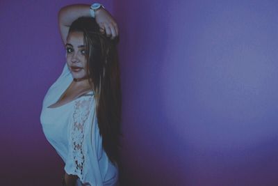 Portrait of young woman