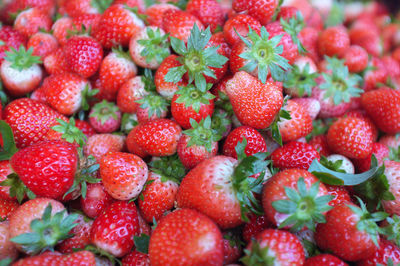 Full frame shot of strawberries