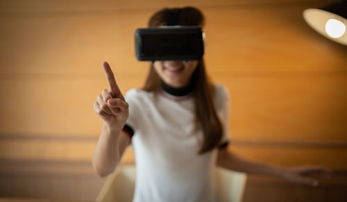Young woman using mobile phone