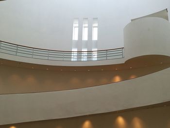 Low angle view of illuminated staircase