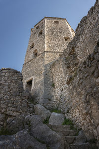 Low angle view of old ruins