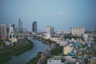 Cityscape against sky