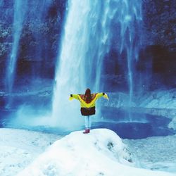 People surfing in the sky
