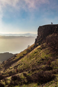 Scenic view of mountain against sky