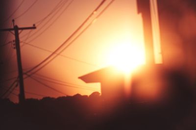 Low angle view of sky at sunset