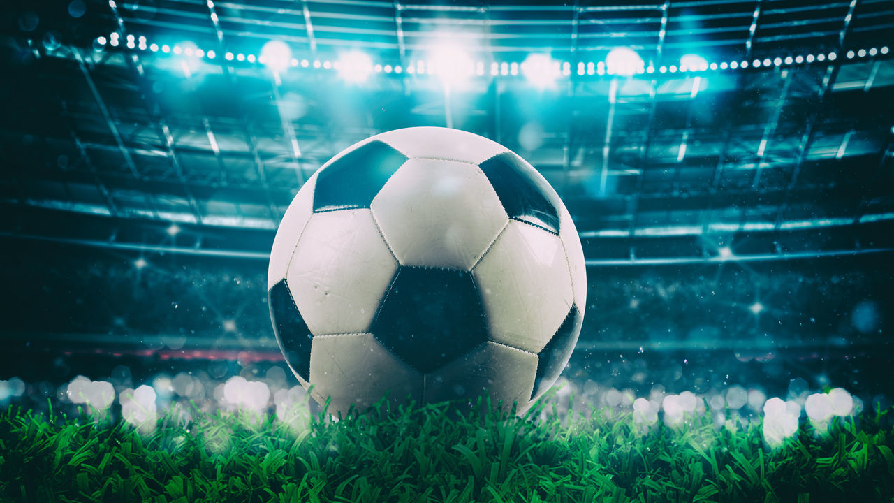 CLOSE-UP OF SOCCER BALL