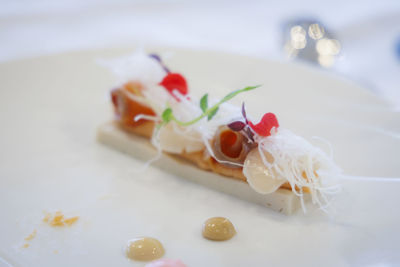Close-up of food in plate