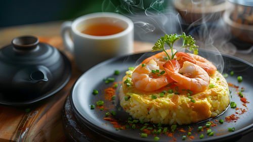 Close-up of food on table