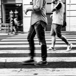 People walking on street