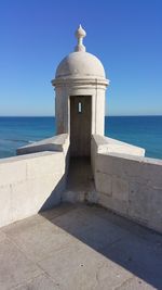 View of church against sea