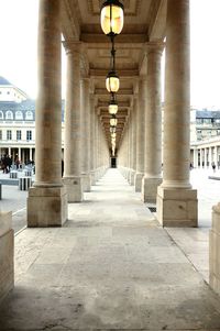 Corridor of historic building