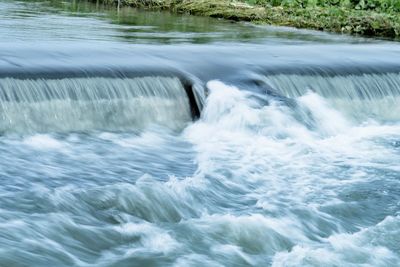 Water flowing in sea