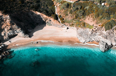 Aerial view of beach