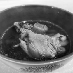 Close-up of soup in bowl