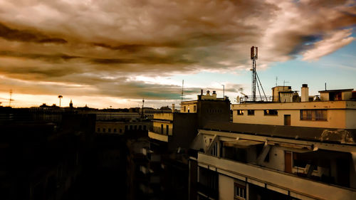 City at sunset