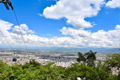 Panoramic view of townscape against sky