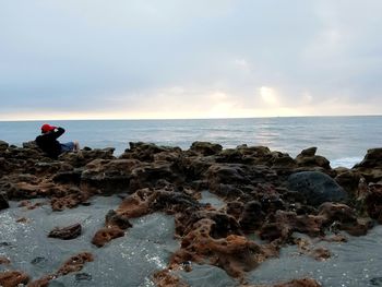 Scenic view of sea against sky