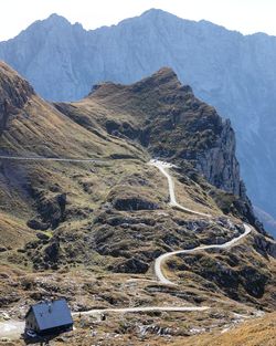 Scenic view of mountain range