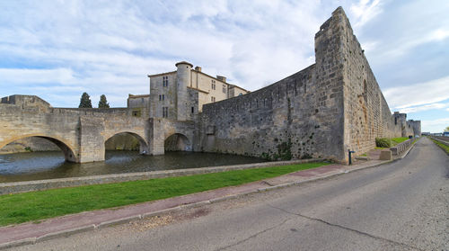 View of historical building against cloudy sky