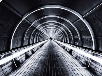 Empty subway tunnel