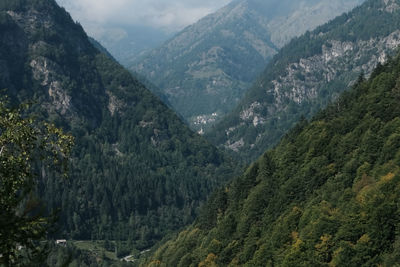 High angle view of valley