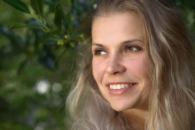 Portrait of smiling woman