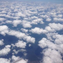 Aerial view of clouds in sky