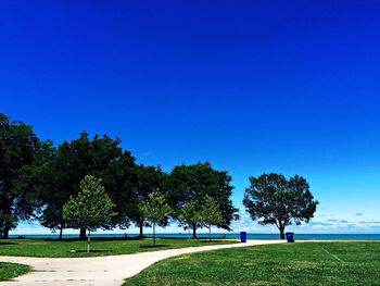 Scenic view of landscape against clear sky