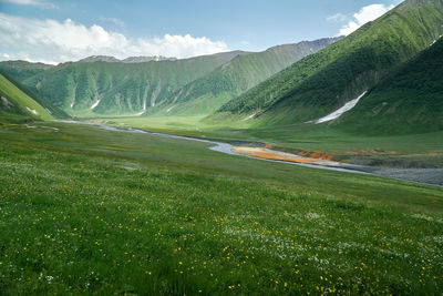 Scenic view of landscape against sky